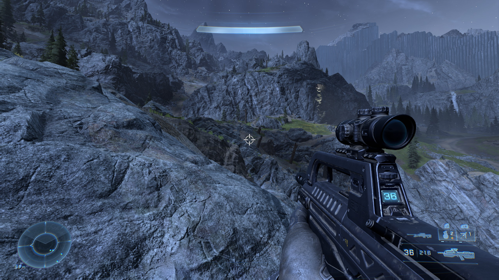 Flat lighting makes an otherwise feature-ly expanse of rock look pretty dull.